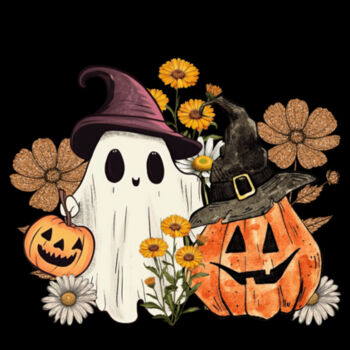 ghost and pumpkin Diseño