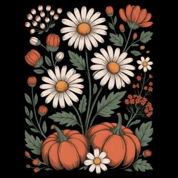 Flores y calabazas Diseño