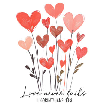 Love never fails Diseño