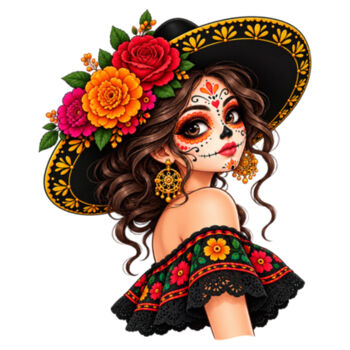 Catrina con sombrero Diseño