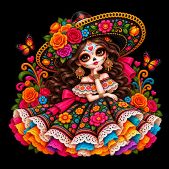 Catrina vestido mexicano Diseño