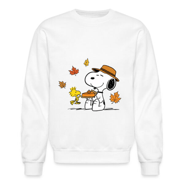 Snoopy pie de calabaza y hojas de otoño Miniatura