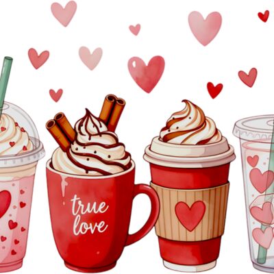 Valentines Day Coffee Miniatura