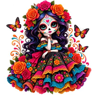Catrina mexicana Miniatura