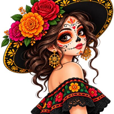 Catrina mariachi Miniatura