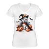 Playera Dama: Algodón Peinado Cuello V Miniatura
