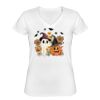 Playera Dama: Algodón Peinado Cuello V Miniatura