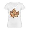 Playera Dama: Algodón Peinado Cuello V Miniatura